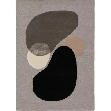 Tapis De Laine Kyoto Multicouleur/gris 120x170 Cm