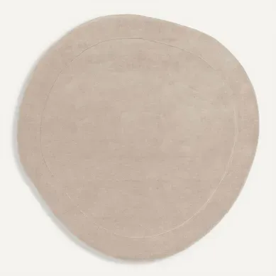 Tapis De Laine Shape Crème  200 Cm Rond