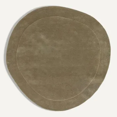 Tapis De Laine Shape Vert Clair  200 Cm Rond