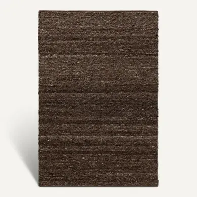 Tapis De Laine Finn Marron 170x240 Cm