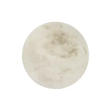 Tapis De Bain Ø 90  Doux Tufté Beige Emil