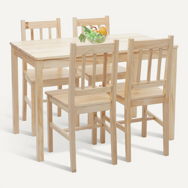Ensemble De Salle à Manger Hwc-f77 Bois Massif 110 Cm Bois De Pin Finition Lasure Ensemble De Salle à Manger Hwc-f77 Bois Massif 110 Cm Bois De Pin Finition Lasure