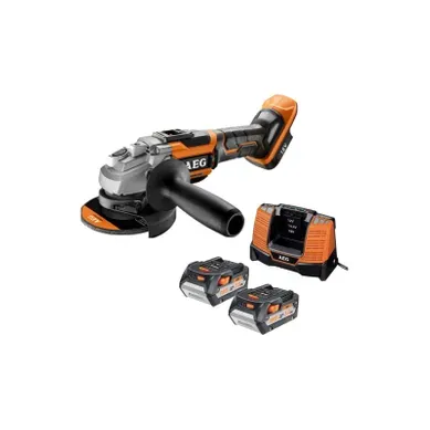 Meuleuse Aeg Brushless 18v 125mm Bews 18-125bl-502c - 2 Batteries 5,0ah- 1 Chargeur