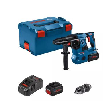 Perforateur Sds Plus 18v Gbh 18v-28 Cf + 2 Batteries 8ah + Chargeur + L-boxx - Bosch - 0611921002 Perforateur Sds Plus 18v Gbh 18v-28 Cf + 2 Batteries 8ah + Chargeur + L-boxx - Bosch - 0611921002