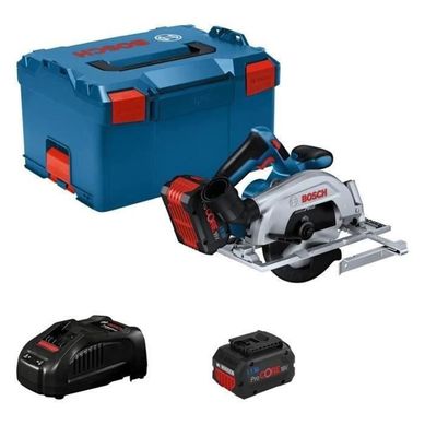 Scie Circulaire Sans Fil 18 V 165 Mm, Moteur Sans Balais, 2 Batteries