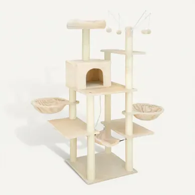 Arbre à Chat Lilou En Sisal, Mdf Beige Arbre à Chat Lilou En Sisal, Mdf Beige