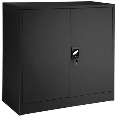 1 Armoire De Classement En Métal En Acier Noir