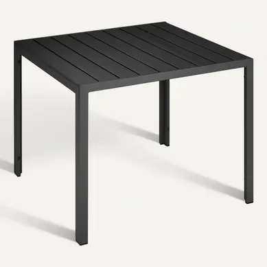 1 Table De Jardin Maren En Aluminium Noir 1 Table De Jardin Maren En Aluminium Noir