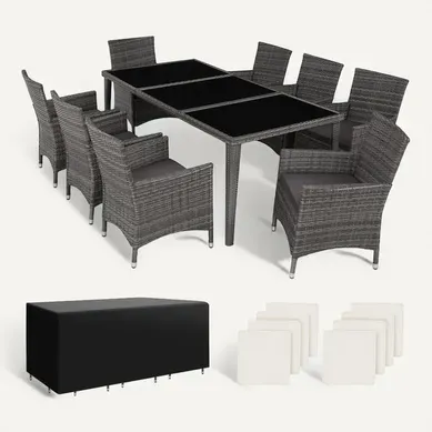 Salon De Jardin Gris 59 X 57 X 86 Cm Salon De Jardin Gris 59 X 57 X 86 Cm