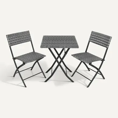 Salon De Jardin Gris 45 X 54.5 X 81 Cm Salon De Jardin Gris 45 X 54.5 X 81 Cm