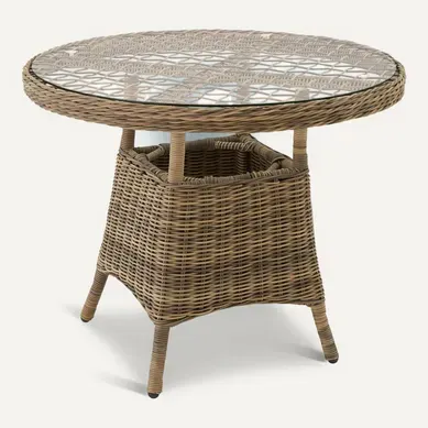 Table De Jardin Ronde Marron