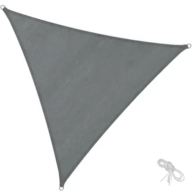 1 Voile D'ombrage Triangulaire En Polyéthylène Gris 1 Voile D'ombrage Triangulaire En Polyéthylène Gris