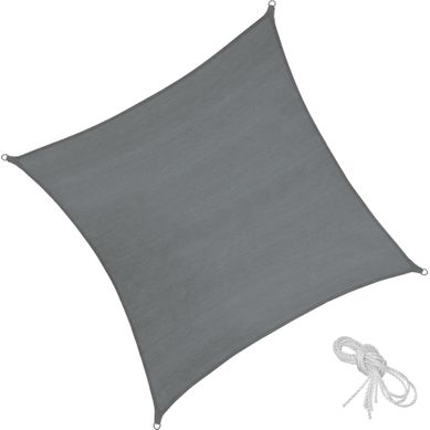 1 Voile D'ombrage Triangulaire En Polyéthylène Gris 1 Voile D'ombrage Triangulaire En Polyéthylène Gris