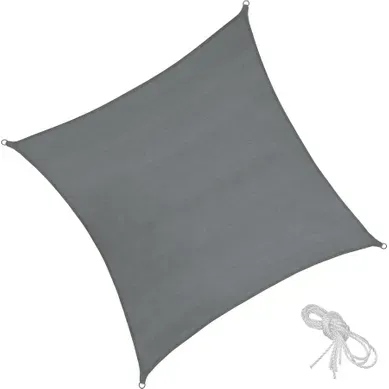 1 Voile D'ombrage Triangulaire En Polyéthylène Gris 1 Voile D'ombrage Triangulaire En Polyéthylène Gris