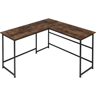 1 Bureau Melrose En Bois Mdf Bois Foncé Industriel, Rustique 1 Bureau Melrose En Bois Mdf Bois Foncé Industriel, Rustique