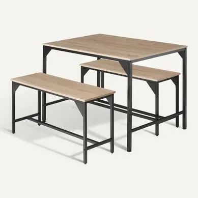 1 Ensemble Chaises De Salle À Manger Bolton En Bois Mdf Bois Clair Industriel, Chêne Sonoma 1 Ensemble Chaises De Salle À Manger Bolton En Bois Mdf Bois Clair Industriel, Chêne Sonoma