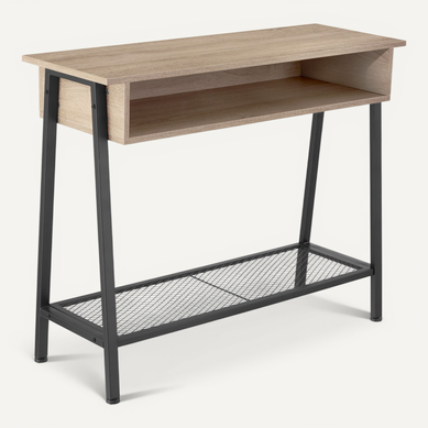 1 Table Console Tralee En Panneau Aggloméré Bois Clair Industriel, Chêne Sonoma 1 Table Console Tralee En Panneau Aggloméré Bois Clair Industriel, Chêne Sonoma