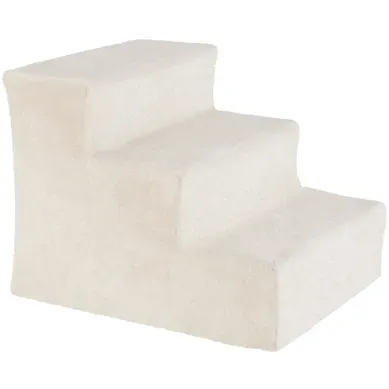 Escalier Pour Animaux Domestiques Avec Housse En Peluche 37 X 45 X 34,5 Cm Sable Escalier Pour Animaux Domestiques Avec Housse En Peluche 37 X 45 X 34,5 Cm Sable