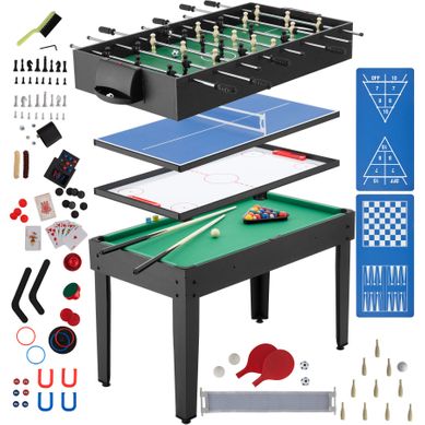 Table De Jeu Multifonction Sirgamealot En Bois Mdf Noir/vert