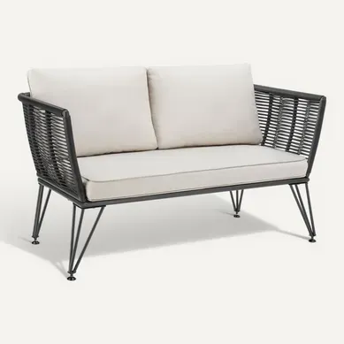 1 Canapé De Jardin Sundo En Acier Enduit De Poudre Gris Anthracite 1 Canapé De Jardin Sundo En Acier Enduit De Poudre Gris Anthracite