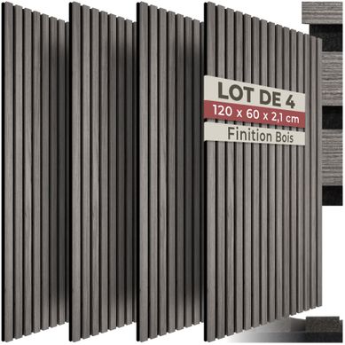 Panneaux Acoustiques Sonic Wall En Bois Mdf Chêne Gris Clair