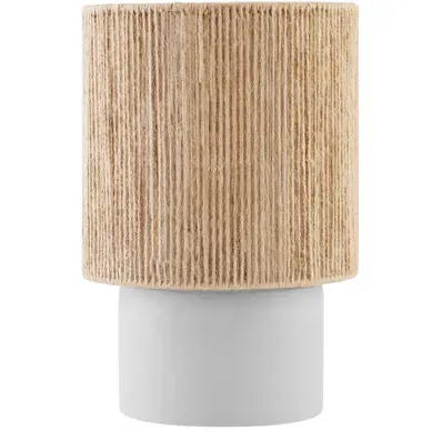 1 Lampe De Chevet En Jute Style Bohème Klea En Jute, Acier Marron Naturel