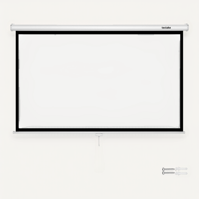 écran De Projection 84 Pouces 16:9 4k HD Full HD Ultra HD Montage Mural Plafond Blanc