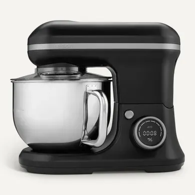 Robot Pâtissier 1200 W, 5 L, 8 Vitesses, écran Tactile, Bol À Glace Noir