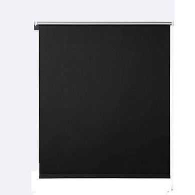 1x Store Enrouleur Occultant. Isolant Thermique Avec Revêtement Sans Perçage. 80x210 Cm Noir.