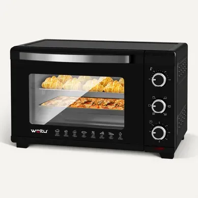 Mini Four Électrique Avec Minuterie.four à Rôtir.32 Litres. 1600 W. Noir Mini Four Électrique Avec Minuterie.four à Rôtir.32 Litres. 1600 W. Noir
