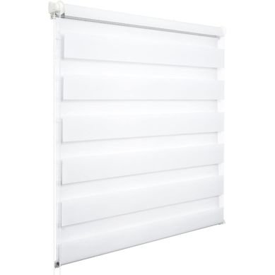Store Enrouleur Double Fixation Rapide Isolant Thermique 100x120 cm Blanc