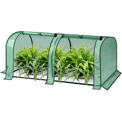 Serre De Jardin.mini Serre 130x60x50 Cm.demi-translucide.imperméable.vert