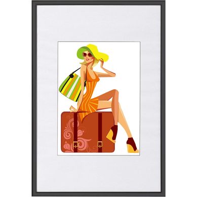 Cadre Photo En Plastique ,30x45cm Noir Cadre Photo En Plastique ,30x45cm Noir