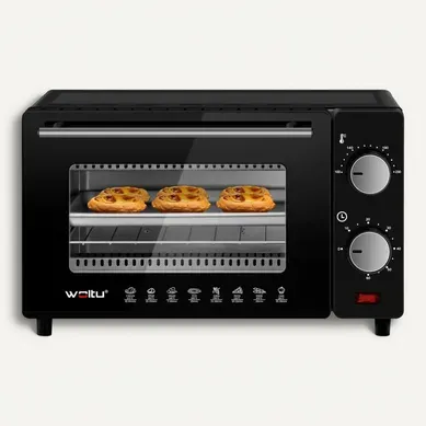 Mini Four Électrique 10l-Petit Four Avec 4 Modes De Cuisson-100-230℃-Minuterie 0-60 Min-650W-Noir Mini Four Électrique 10l-Petit Four Avec 4 Modes De Cuisson-100-230℃-Minuterie 0-60 Min-650W-Noir