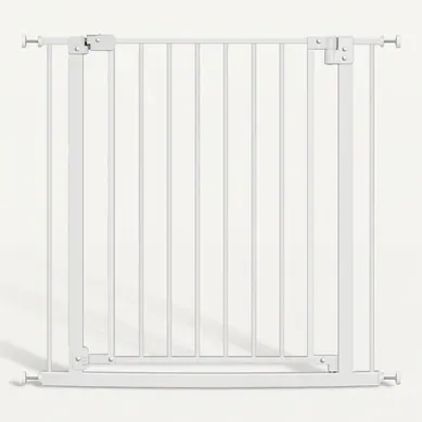 Barrière De Sécurité,porte Et Barrière D'escalier,pour Passage De 75-87cm De Largeur,en Métal,blanc Barrière De Sécurité,porte Et Barrière D'escalier,pour Passage De 75-87cm De Largeur,en Métal,blanc