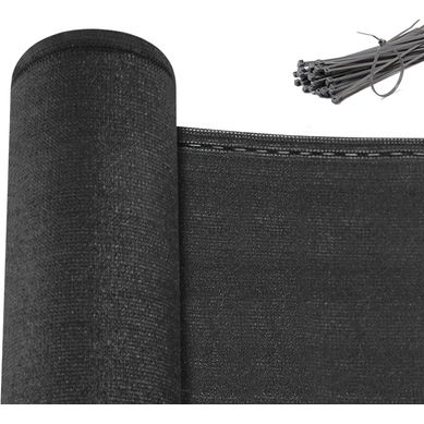 Brise Vue Jardin, Clôture Jardin Extérieure En Hdpe 280g/m²,filet Occultant,1,2x10m,anthracite Brise Vue Jardin, Clôture Jardin Extérieure En Hdpe 280g/m²,filet Occultant,1,2x10m,anthracite
