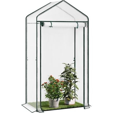 Serre De Jardin,serre Tomate,bâche En Pe,forme Tipi,cadre En Acier,100x50x190cm,porte Zippée,blanc
