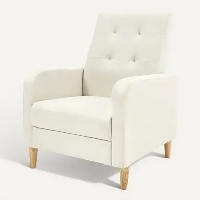 Fauteuil Salon,fauteuil Relax,en Lin, Avec Dossier Haut,siège Rembourré,pieds En Bois Massif,beige Fauteuil Salon,fauteuil Relax,en Lin, Avec Dossier Haut,siège Rembourré,pieds En Bois Massif,beige