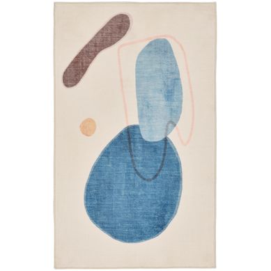 Tapis De Bain Moelleux Aux Couleurs Vives Ariella 60x100 Cm - Bleu