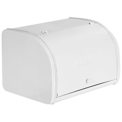 Boîte à Pain Caroube Métal Blanc Boîte à Pain Caroube Métal Blanc
