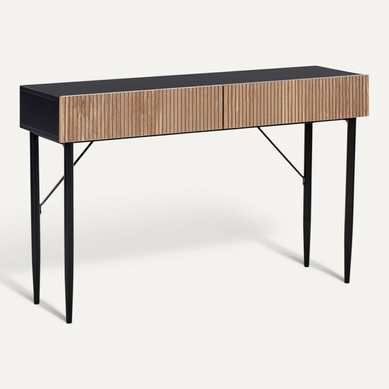 Console Blythe Frêne Naturel Noir Console Blythe Frêne Naturel Noir