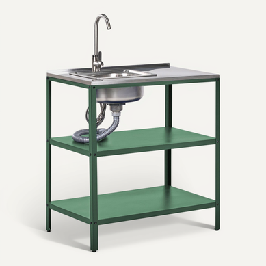 Ilot De Cuisine Extérieure Avec évier Vilama Vert Ilot De Cuisine Extérieure Avec évier Vilama Vert