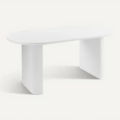 Table De Repas Moberly Blanc 180 Cm 90 Cm