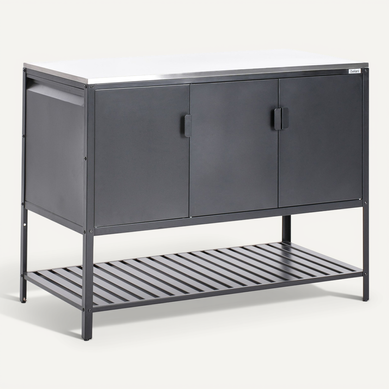 Meuble De Cuisine D'extérieur Maenza Noir Métal Meuble De Cuisine D'extérieur Maenza Noir Métal