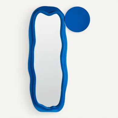 Miroir Beaune 56 Cm 160 Cm Velours Bleu Miroir Beaune 56 Cm 160 Cm Velours Bleu