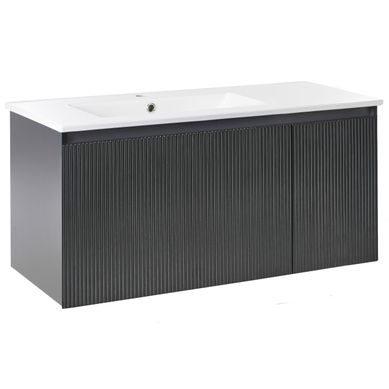 Meuble-lavabo Mural Avec Vasque Tiete Noir Meuble-lavabo Mural Avec Vasque Tiete Noir