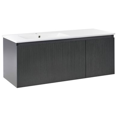 Meuble-lavabo Mural Avec Vasque Tiete Noir Meuble-lavabo Mural Avec Vasque Tiete Noir