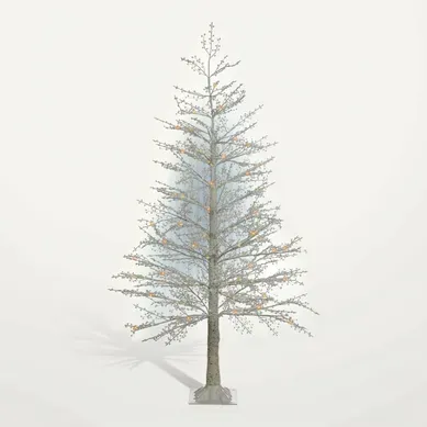 Décoration Extérieure LED Suontee Arbre De Noël 180 Cm Blanc
