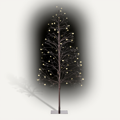 Décoration Extérieure LED Lonkari Arbre 150 Cm Marron