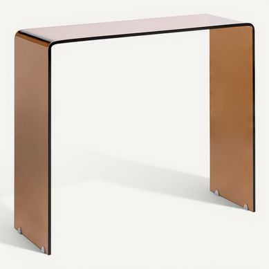 Console Kendall Verre De Sécurité Marron Console Kendall Verre De Sécurité Marron